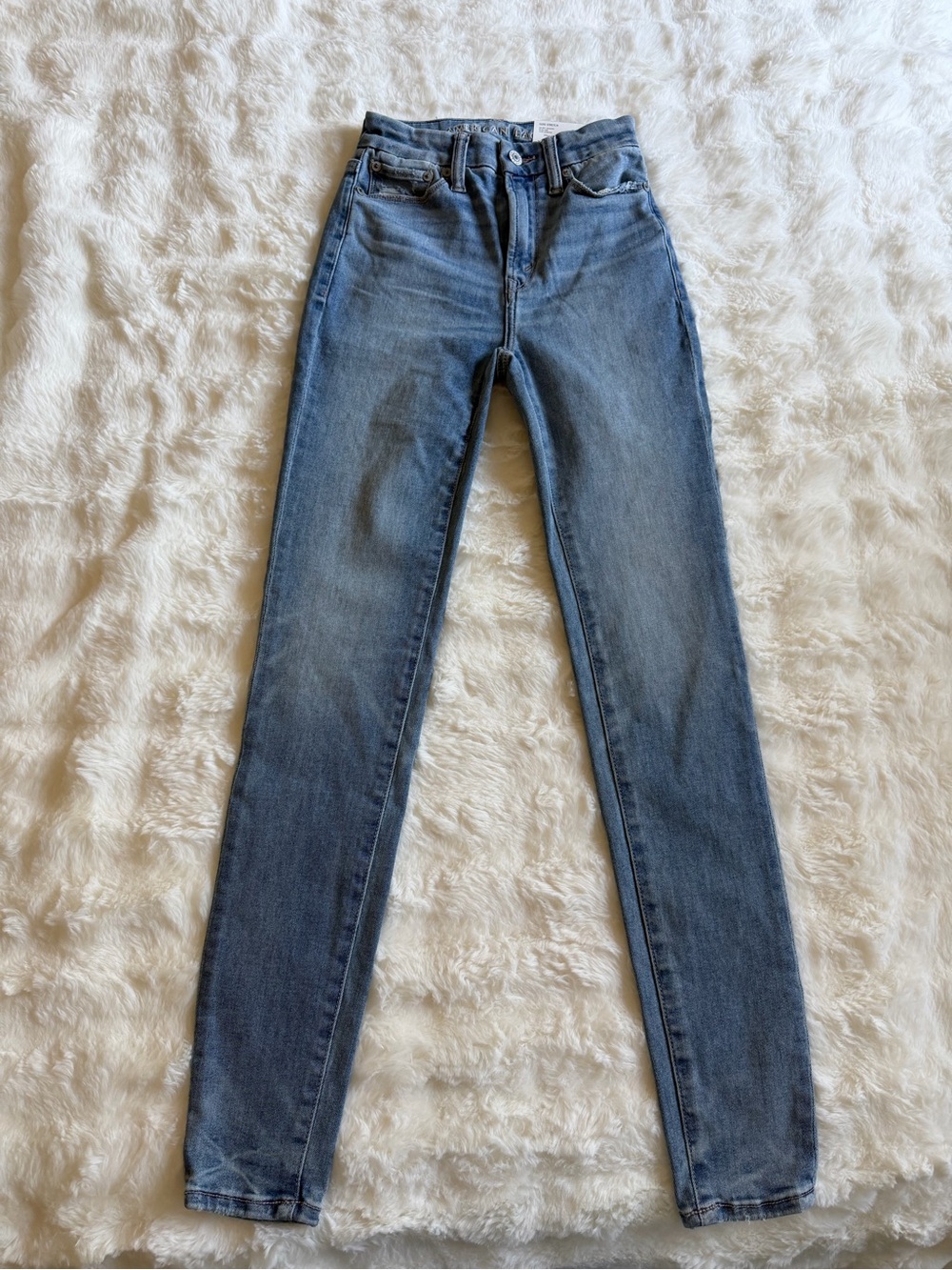 American Eagle BFF Outfitters Skinny Jeans in Light Blue Wash